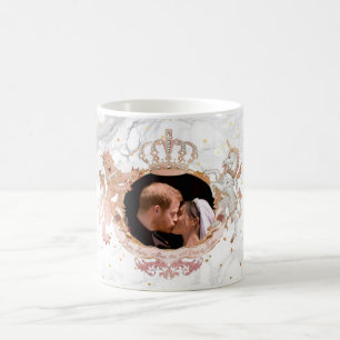 TAZA DE CAFÉ BESO DE BODAS REALES, HARRY+MEGHAN