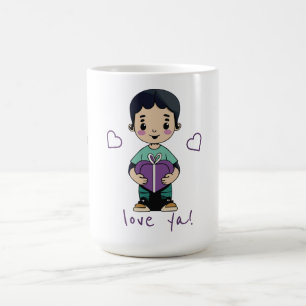 Taza De Café Beso de chico lindo