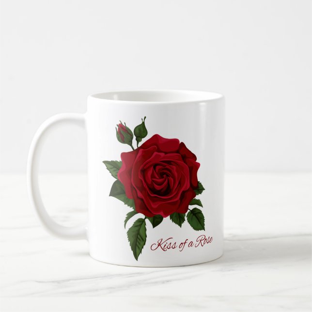 Taza De Café Beso de un Rosa (Izquierda)