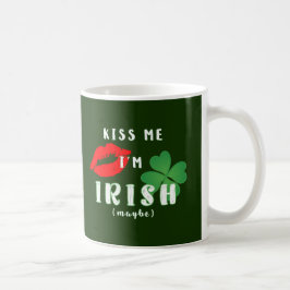 Taza De Café Beso divertido, soy irlandés, humor del día de San