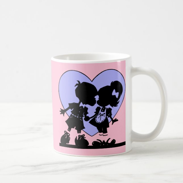 Taza De Café Beso retro (Derecha)