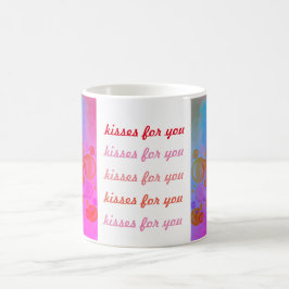 Taza de café Besos al aire. Besos para ti