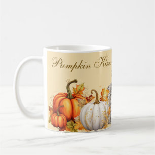 Taza De Café Besos de calabaza y deseos de cosecha