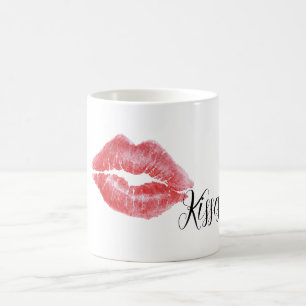 Taza De Café Besos de Labios Rojos