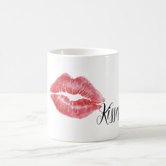 Taza De Café Besos de Labios Rojos (Centro)