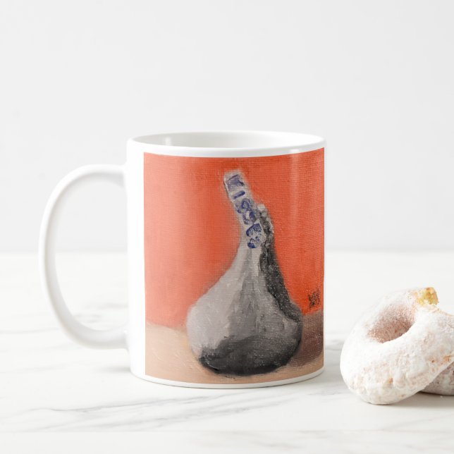 Taza De Café Besos de San Valentín (Con donut)