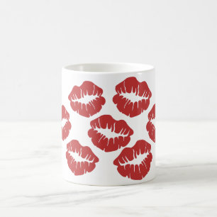 Taza De Café Besos del lápiz labial