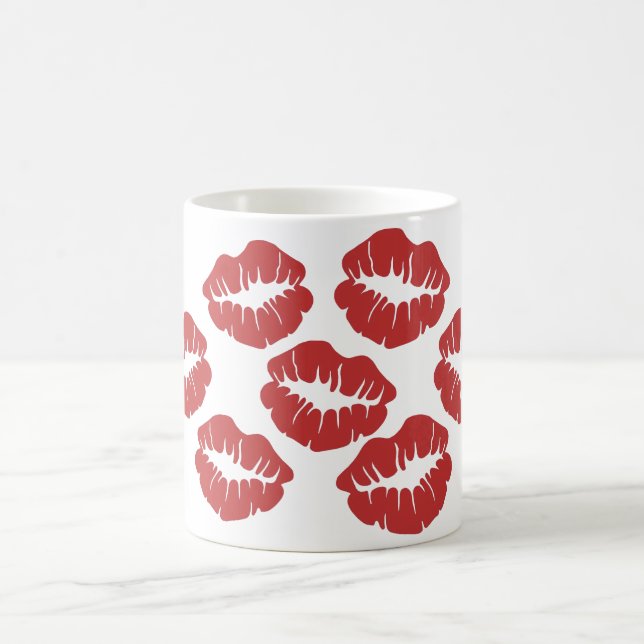 Taza De Café Besos del lápiz labial (Centro)