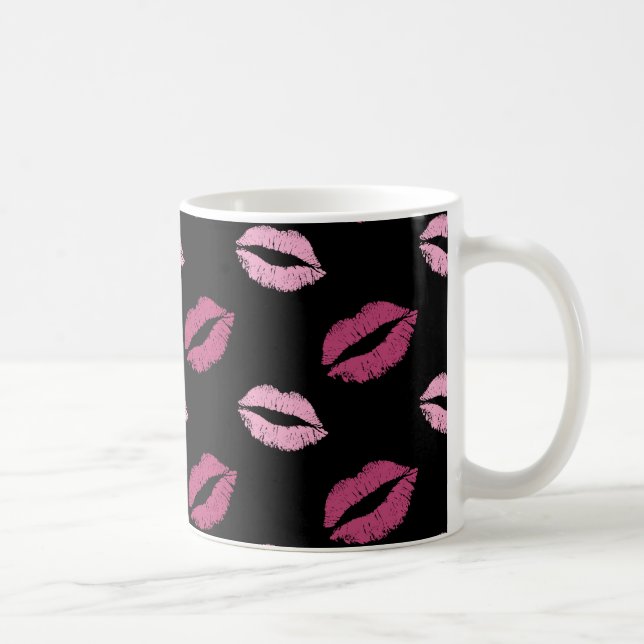 Taza De Café Besos Rosados (Derecha)