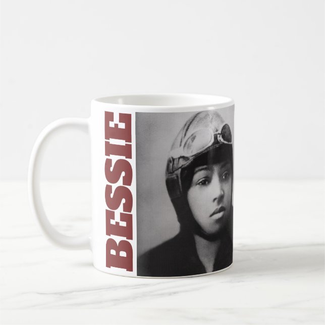 Taza De Café Bessie Coleman - Pionero de aviación (Izquierda)