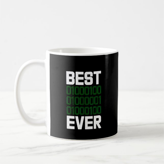 Taza De Café Best Binary DAD Ever Programmer  (Izquierda)