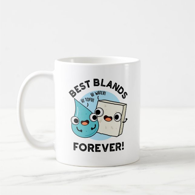 Taza De Café Best Blands Forever Funny BFF Pun (Izquierda)