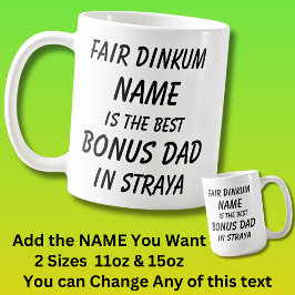 Taza De Café BEST BONUS DAD Straya (Australia)
