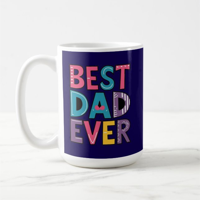 Taza De Café Best Dad Ever  (Izquierda)