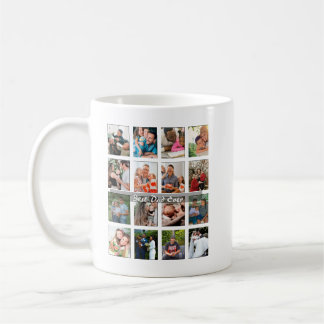 Taza De Café Best Dad Ever 16 Photo Collage Personalized Father