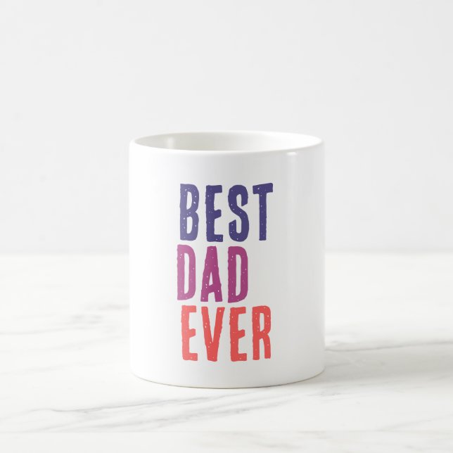 Taza De Café Best Dad Ever Minimalist Cool Professional (Centro)