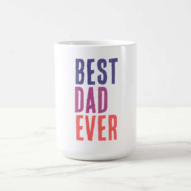 Taza De Café Best Dad Ever Minimalist Cool Professional (Centro)