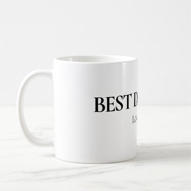 Taza De Café Best Dad Ever Personalized Mug (Izquierda)