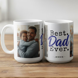 Taza De Café Best Dad Ever Photo Father's Day