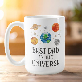 Taza De Café Best Dad in The Universe Funny Quote Fathers Day