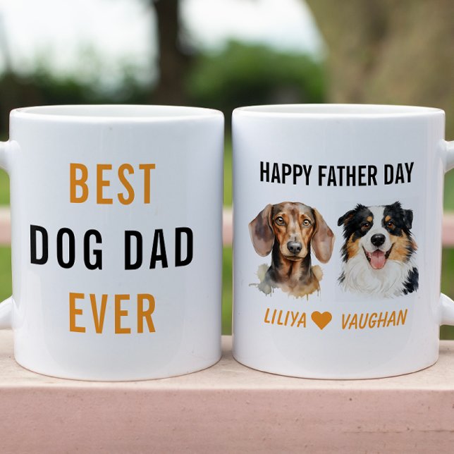Taza De Café Best Dog Dad Ever Custom | Funny Dog  (Best Dog Dad Ever Custom | Funny Dog Coffee Mug
)