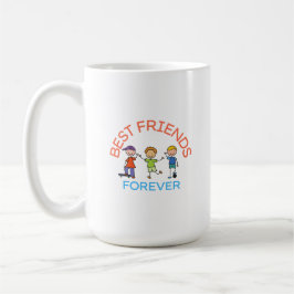 TAZA DE CAFÉ BEST FRIENDS FOREVER, FRIENDSHIP, FRIEND DAY