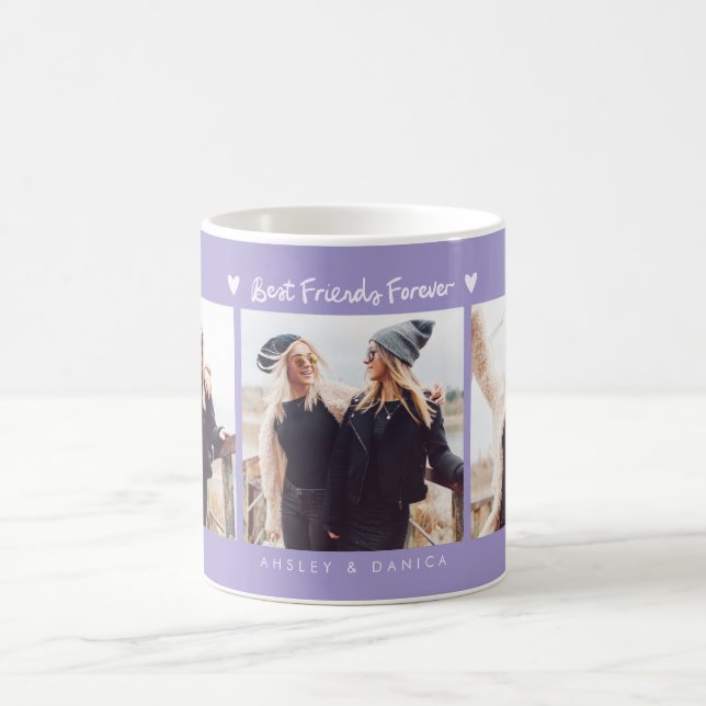 Taza De Café Best Friends Forever Photo Multi Photo Lilac (Centro)