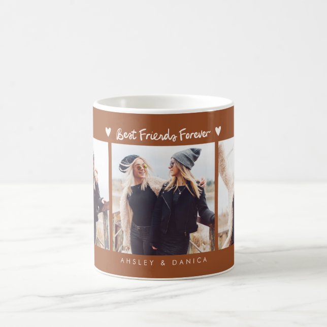Taza De Café Best Friends Forever Photo Multi Photo Terracotta (Centro)