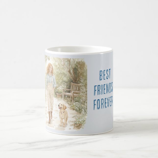 Taza De Café Best Friends Forever Red Hair Female Dog (Centro)