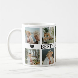 Taza De Café Best Grandma Ever Photo Collage – Gift with Hearts
