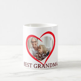 Taza De Café Best Grandma Personalized Own Photo Mug