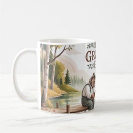 Taza De Café Best Grandpa Ever Fishing Bear Illustration