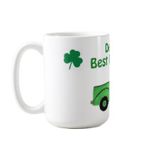 Best Irish Dad Vintage Handpainted Green Truck