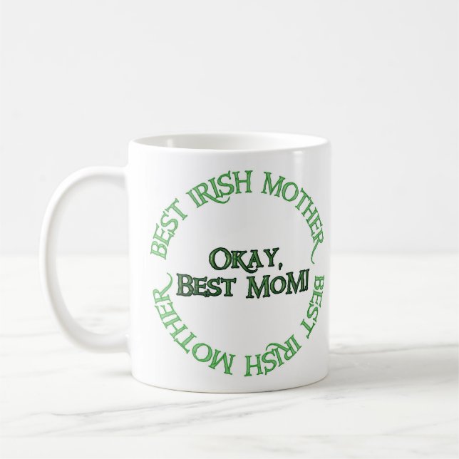 Taza De Café Best Irish Mother coffee mug 2 sided (Izquierda)