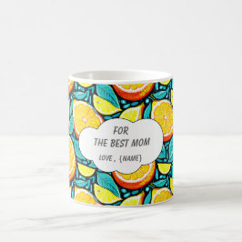 Taza De Café Best Mom Citrus Coffee Mug – Personalized Lemon