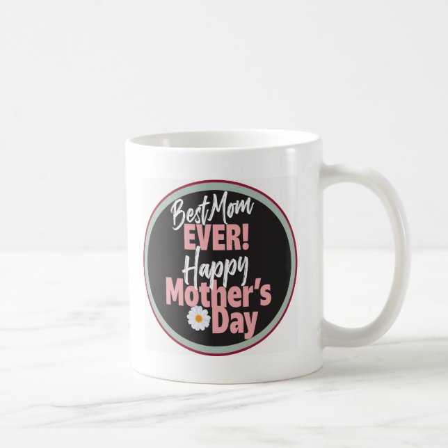 Taza De Café Best Mom Coffee Mug (Derecha)