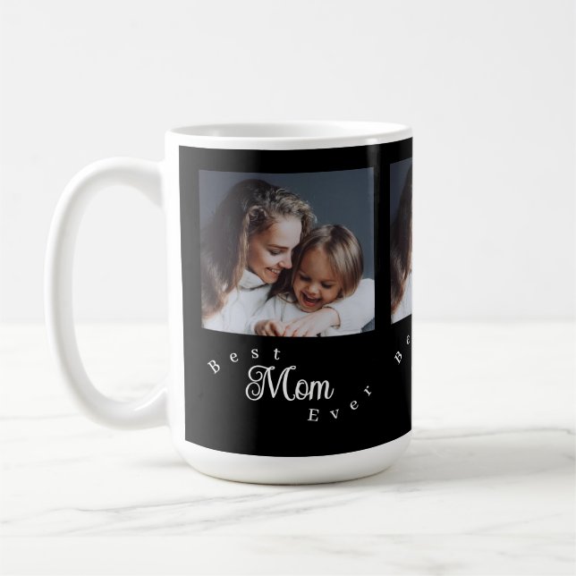 Taza De Café Best Mom Ever Modern Simple (Izquierda)