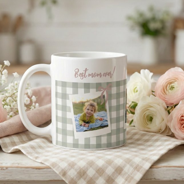 Taza De Café Best Mom Ever Photo Collage (Subido por el creador)