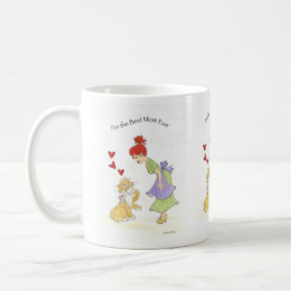 Taza De Café Best Mom Ever with Cat