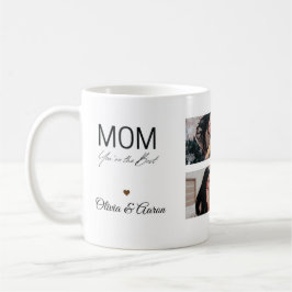 Taza De Café Best Mom Photo Collage Mug