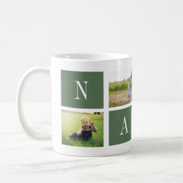 Taza De Café Best Nana Ever! Custom 4-Photo Collage Mug