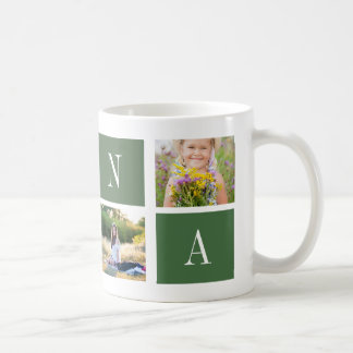 Taza De Café Best Nana Ever! Custom 4-Photo Collage Mug