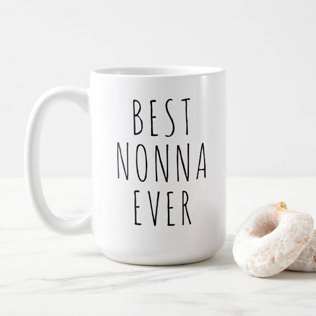Taza De Café Best Nonna Ever Mug Italian Grandmother Gift (Con donut)