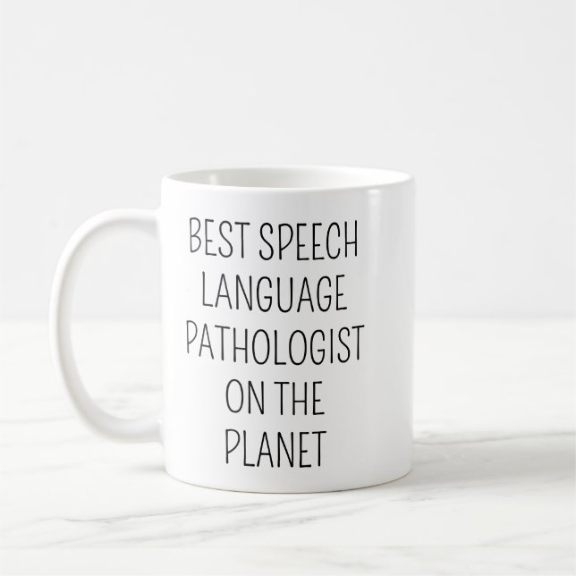 Taza De Café Best Speech Language Pathologist/Speech Therapist  (Izquierda)