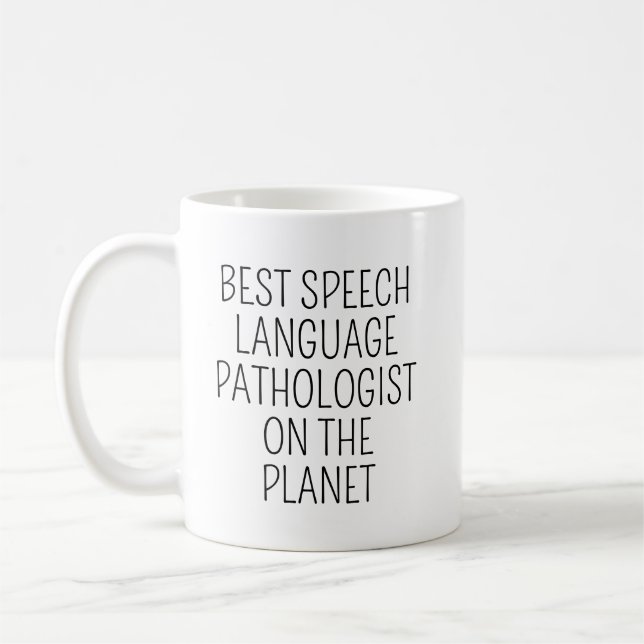 Taza De Café Best Speech Language Pathologist/Speech Therapist  (Izquierda)