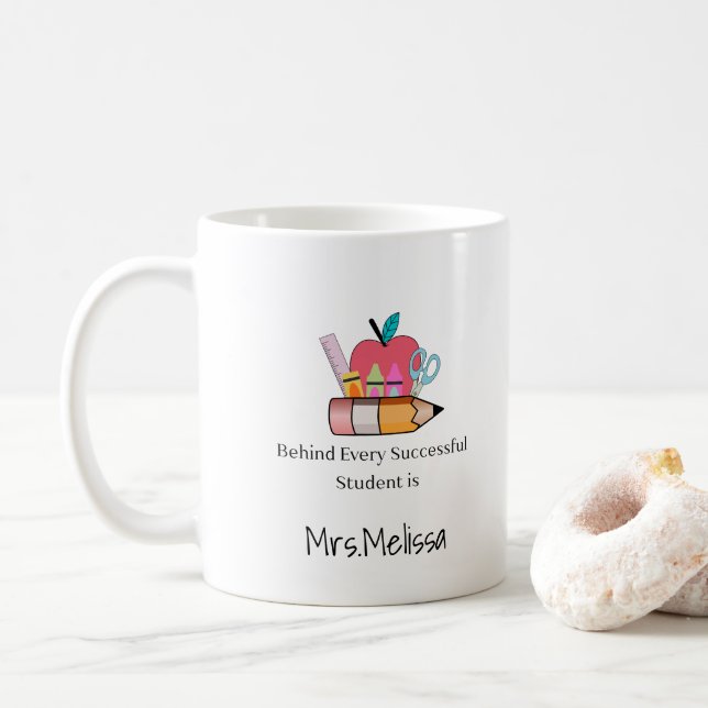 Taza De Café Best Teacher Appreciation Quote Mug (Con donut)