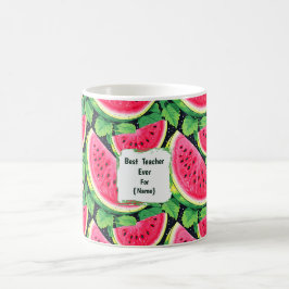 Taza De Café Best Teacher Ever – Watermelon Coffee Mug