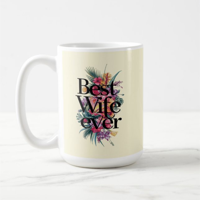 Taza De Café Best wife ever  (Izquierda)