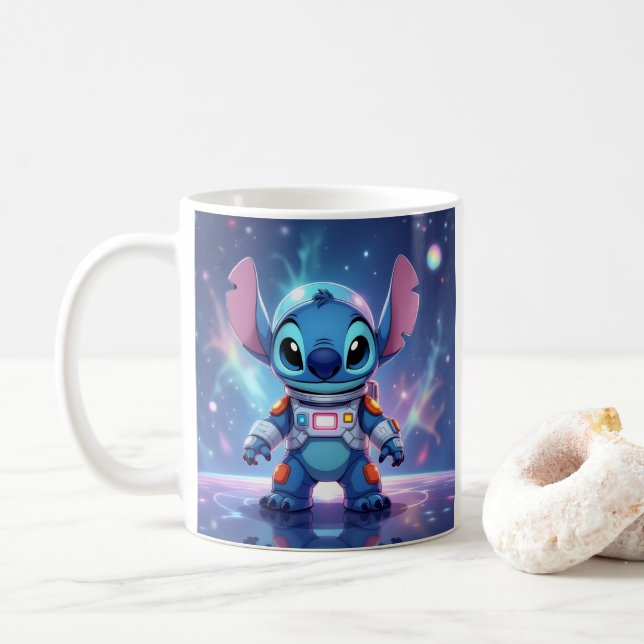 Taza De Café Beste Freunde fürs Leben – Lilo & Stitch   (Con donut)