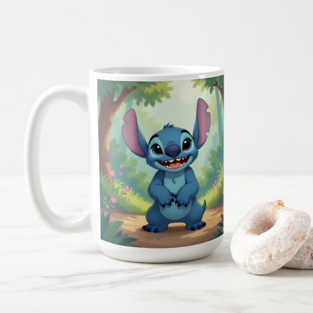Taza De Café Beste Freunde fürs Leben – Lilo & Stitch   (Con donut)